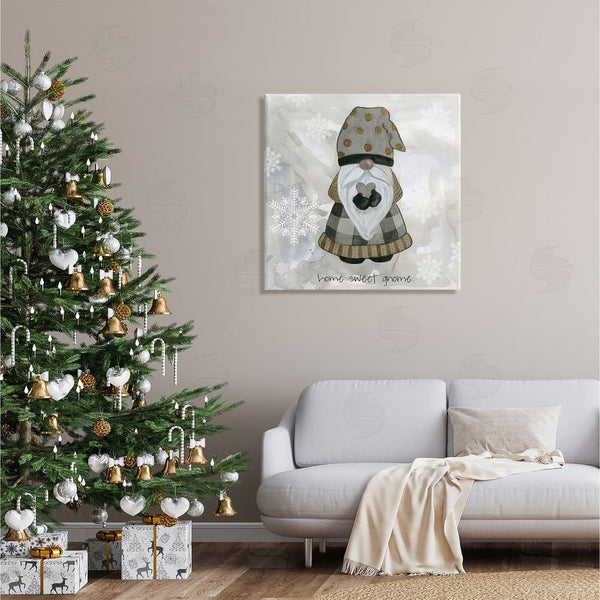 Stupell Industries Livi Finn | Home Sweet Gnome Winter Snowflakes Wall Art