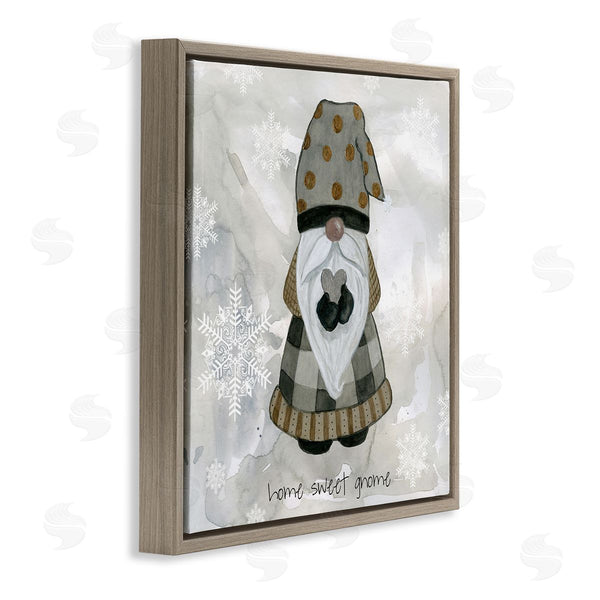 Stupell Industries Livi Finn | Home Sweet Gnome Winter Snowflakes Wall Art