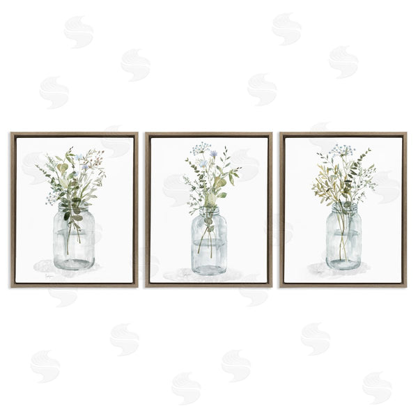 Stupell Industries Livi Finn | Jars Of Watercolor Style Flowers