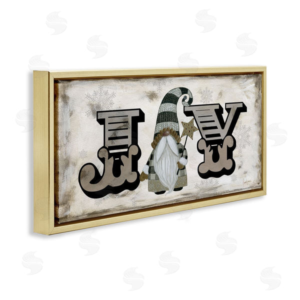 Stupell Industries Livi Finn | Joy Vintage Holiday Gnome Wall Art