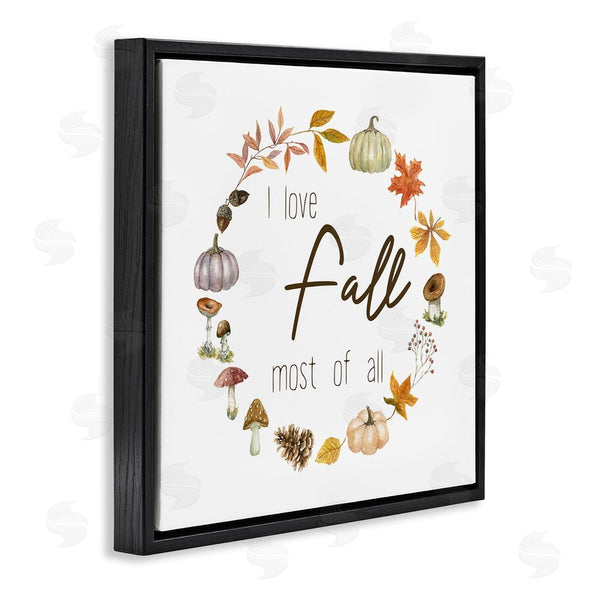 Stupell Industries Livi Finn | Love Fall Most Wreath Wall Art