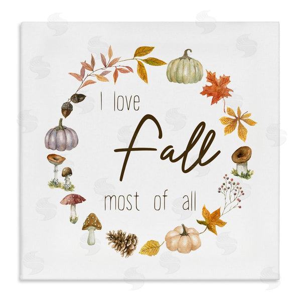 stupell industries Livi Finn | Love Fall Most Wreath Wall Art