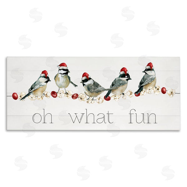 stupell industries Livi Finn | Oh What Fun Holiday Birds