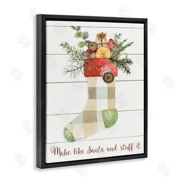 Stupell Industries Livi Finn | Plaid Christmas Stocking
