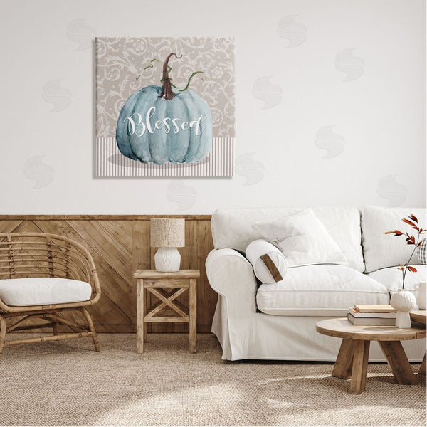 Stupell Industries Livi Finn | Seasonal Blessed Pumpkin Patterned Wall Art