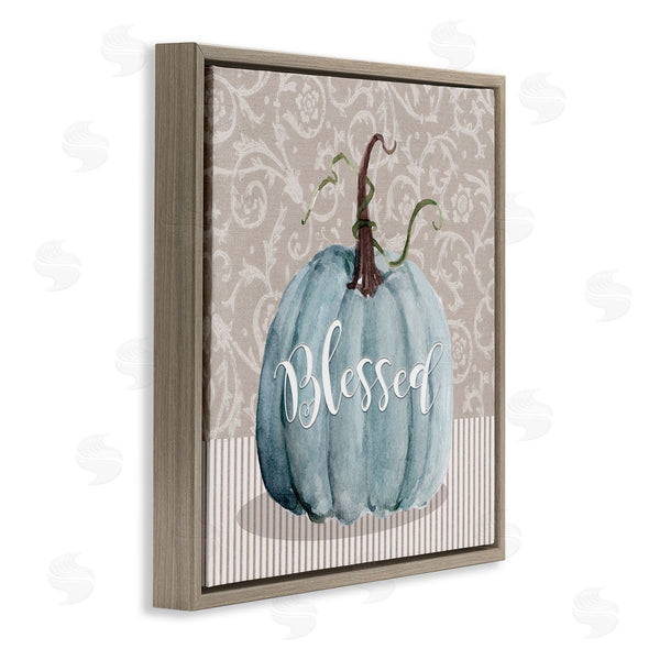 Stupell Industries Livi Finn | Seasonal Blessed Pumpkin Patterned Wall Art