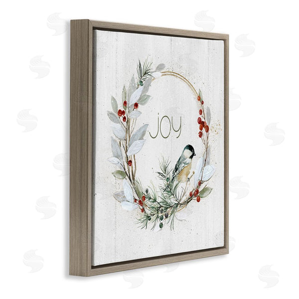 Stupell Industries Livi Finn | Simple Joy Winter Wreath Wall Art