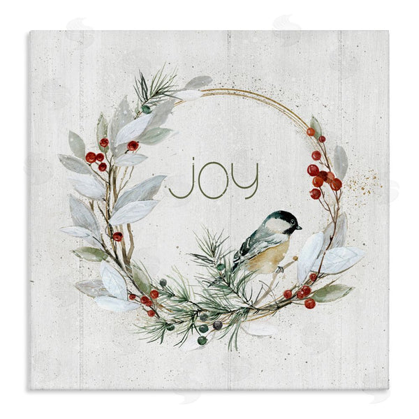 stupell industries Livi Finn | Simple Joy Winter Wreath Wall Art