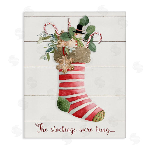 stupell industries Livi Finn | Striped Christmas Stocking
