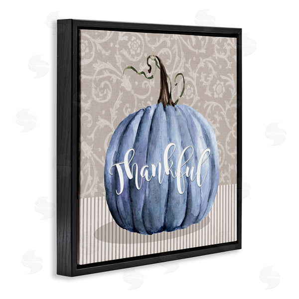 Stupell Industries Livi Finn | Thankful Patterned Fall Pumpkin Wall Art