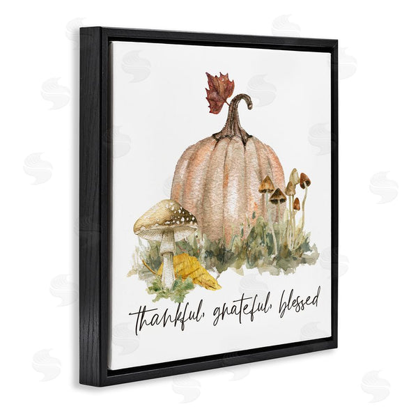Stupell Industries Livi Finn | Thankful Pumpkin & Mushrooms