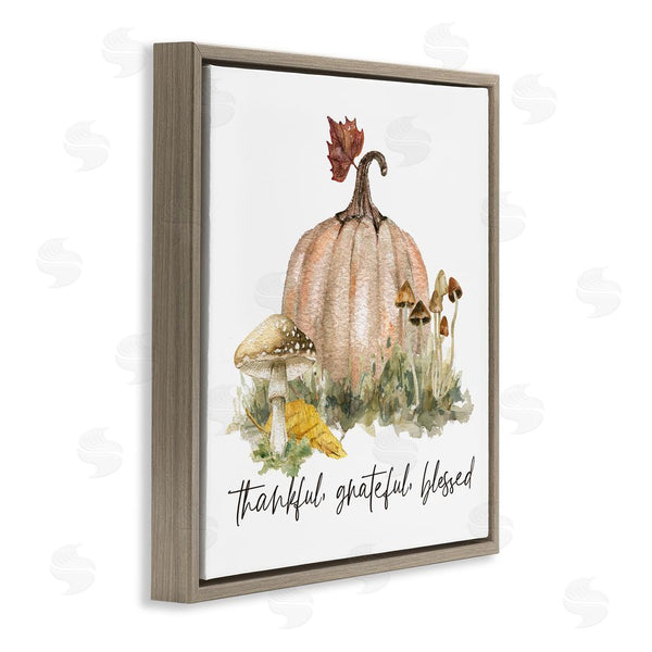 Stupell Industries Livi Finn | Thankful Pumpkin & Mushrooms