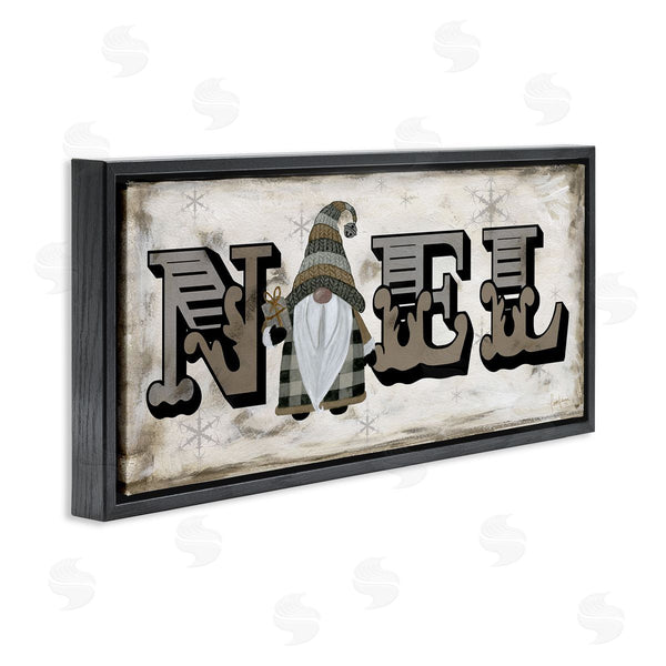 Stupell Industries Livi Finn | Vintage Gnome Noel Phrase Wall Art