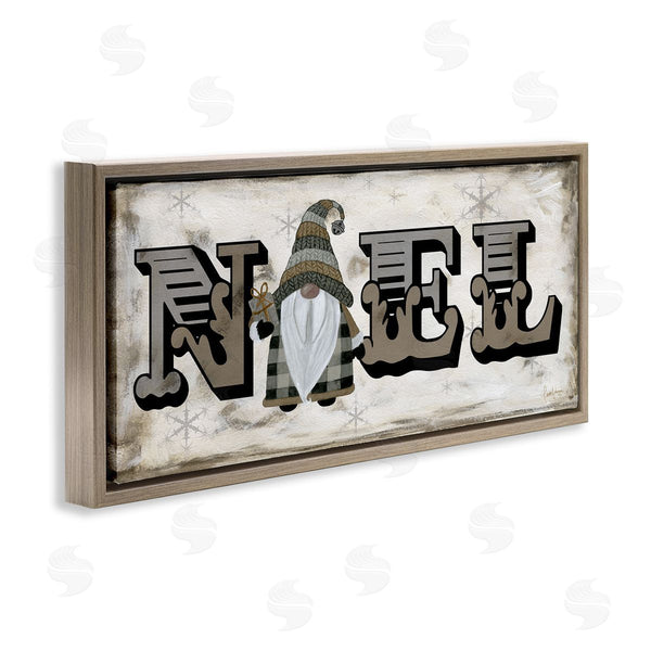 Stupell Industries Livi Finn | Vintage Gnome Noel Phrase Wall Art