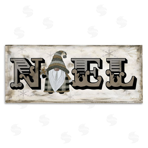 stupell industries Livi Finn | Vintage Gnome Noel Phrase Wall Art