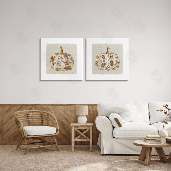 Stupell Industries Livi Finn | Vintage Patterned Pumpkins Wall Art