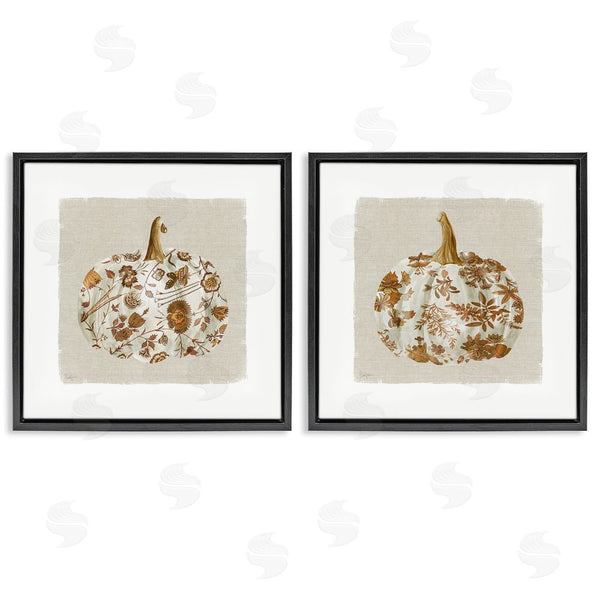 Stupell Industries Livi Finn | Vintage Patterned Pumpkins Wall Art