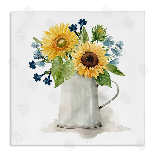 stupell industries Livi Finn | Vivid Summer Blooms Rustic Country Jug Vase Wall Art