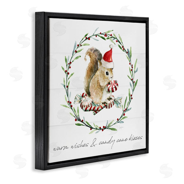 Stupell Industries Livi Finn | Warm Wishes & Candy Kisses Phrase Wall Art