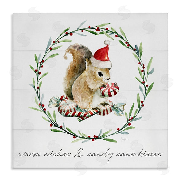 stupell industries Livi Finn | Warm Wishes & Candy Kisses Phrase Wall Art