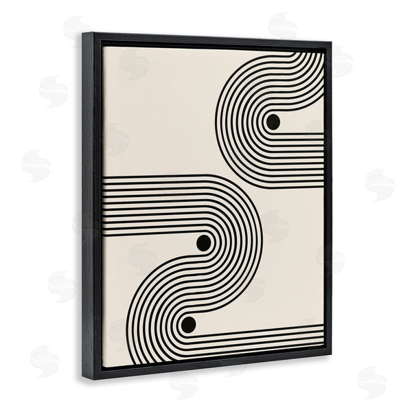Stupell Industries LivinLi | Modern Black & Beige Wave Wall Art