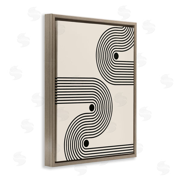 Stupell Industries LivinLi | Modern Black & Beige Wave Wall Art