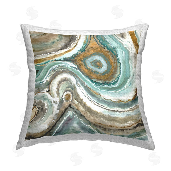 Stupell Industries Liz Jardine | Abstract Agate Geode Pattern Printed Throw Pillow