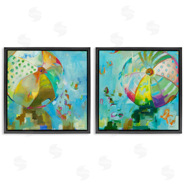 Stupell Industries Liz Jardine | Abstract Beach Balls Wall Art