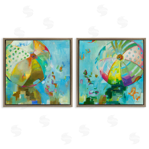 Stupell Industries Liz Jardine | Abstract Beach Balls Wall Art