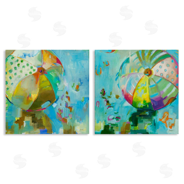 stupell industries Liz Jardine | Abstract Beach Balls Wall Art
