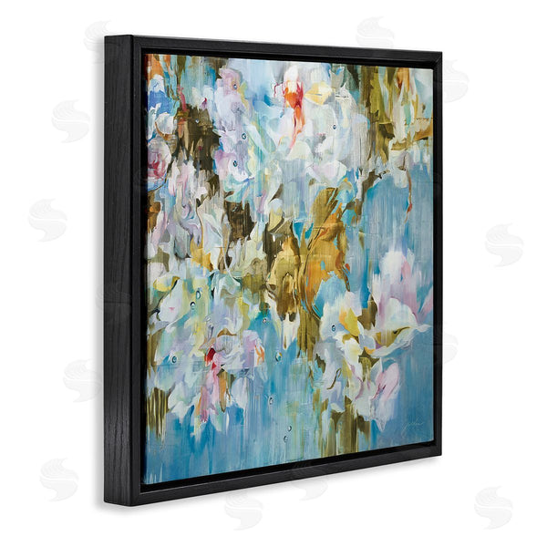 Stupell Industries Liz Jardine | Abstract Blossoms On Blue Wall Art