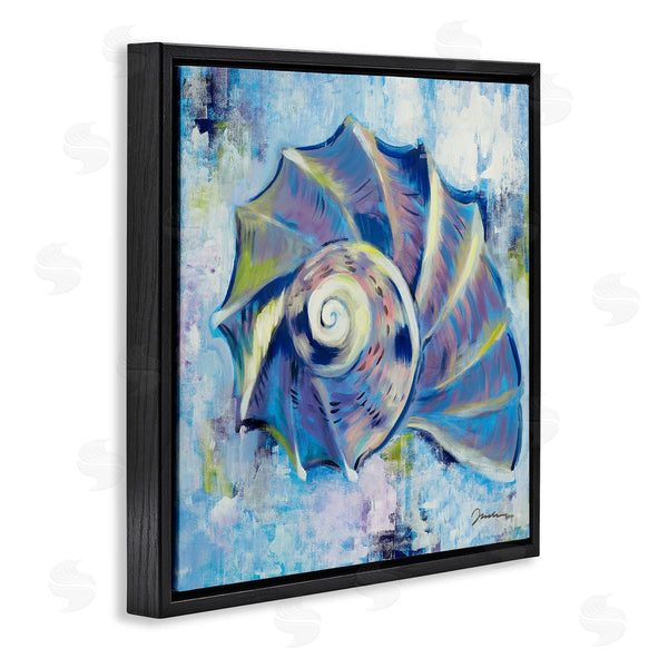 Stupell Industries Liz Jardine | Abstract Blue Nautilus Wall Art