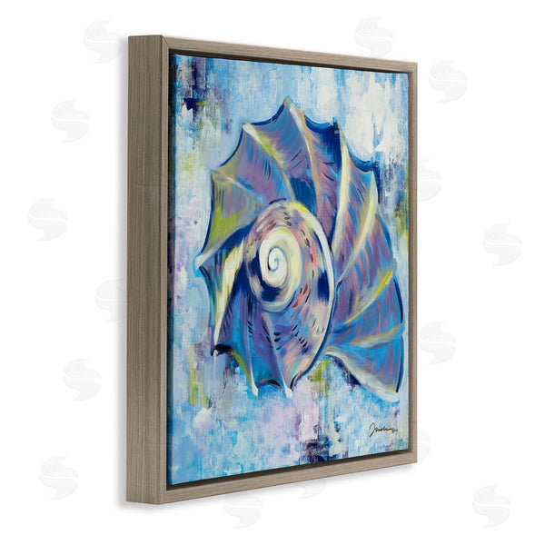 Stupell Industries Liz Jardine | Abstract Blue Nautilus Wall Art