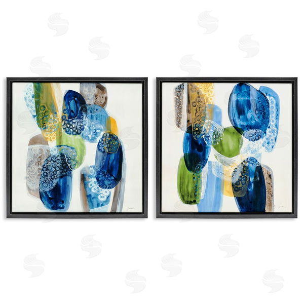Stupell Industries Liz Jardine | Abstract Blue Pebbles Wall Art
