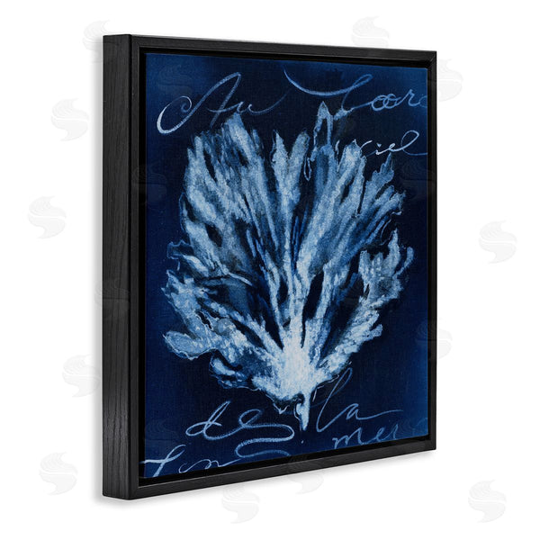Stupell Industries Liz Jardine | Abstract Deep Blue Coral