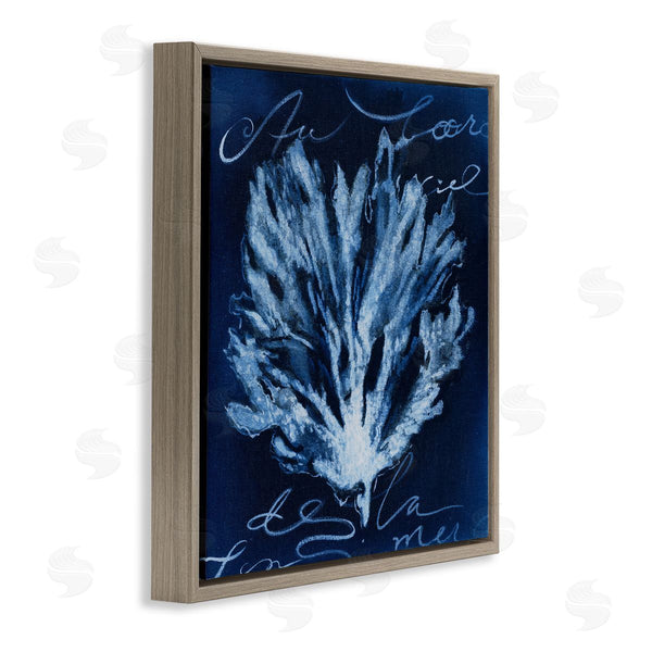 Stupell Industries Liz Jardine | Abstract Deep Blue Coral
