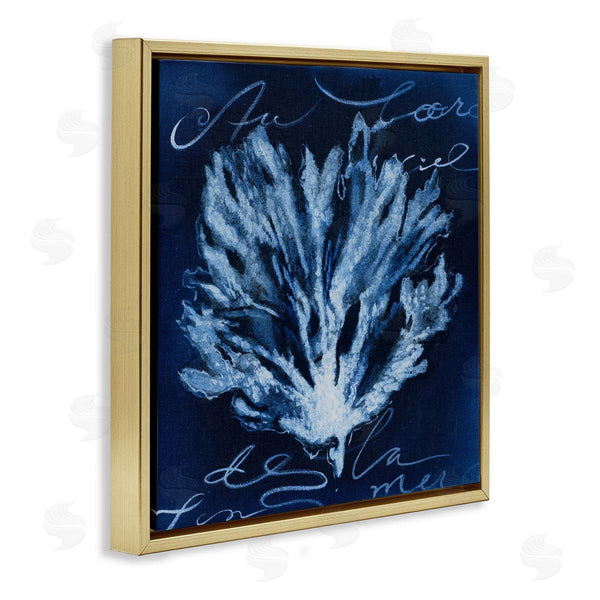 Stupell Industries Liz Jardine | Abstract Deep Blue Coral