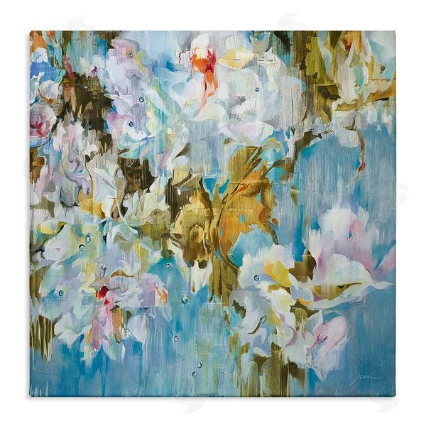 stupell industries Liz Jardine | Abstract Flower Blossoms Branches Nature White Petals Wall Art