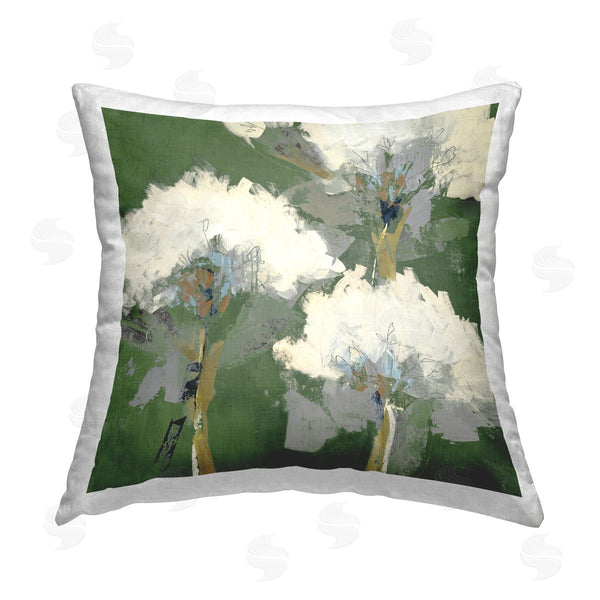 stupell industries Liz Jardine | Abstract Flower Buds Printed Throw Pillow