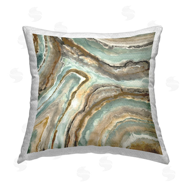 Stupell Industries Liz Jardine | Abstract Geode Mineral Pattern Printed Throw Pillow