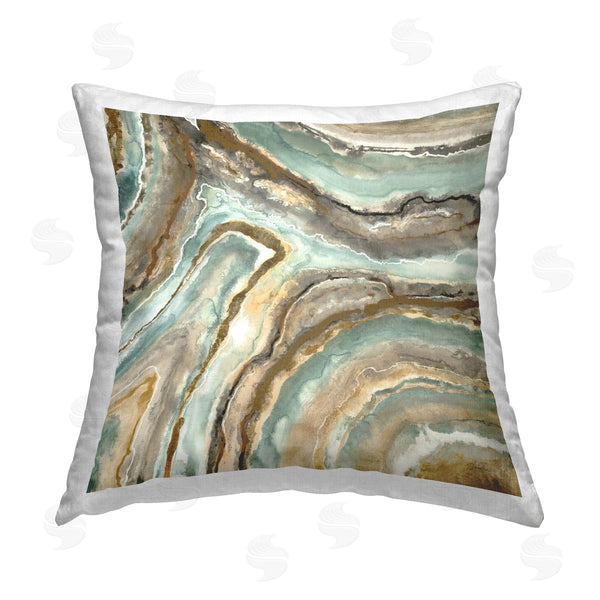stupell industries Liz Jardine | Abstract Geode Mineral Pattern Printed Throw Pillow
