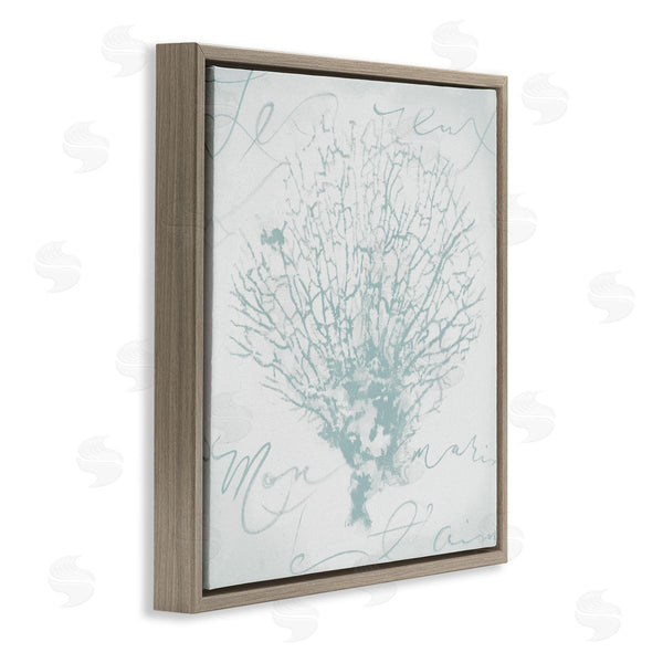 Stupell Industries Liz Jardine | Abstract Soft Blue Coral