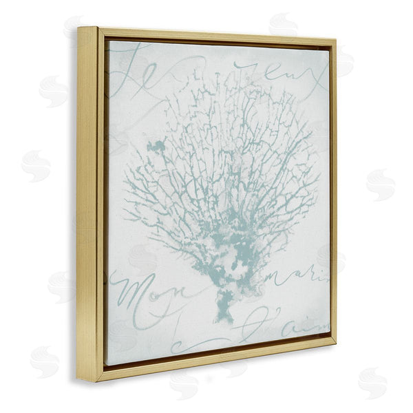 Stupell Industries Liz Jardine | Abstract Soft Blue Coral