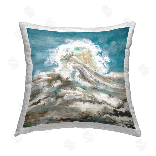 Stupell Industries Liz Jardine | Abstract Water Splash Landscape Printed Throw Pillow
