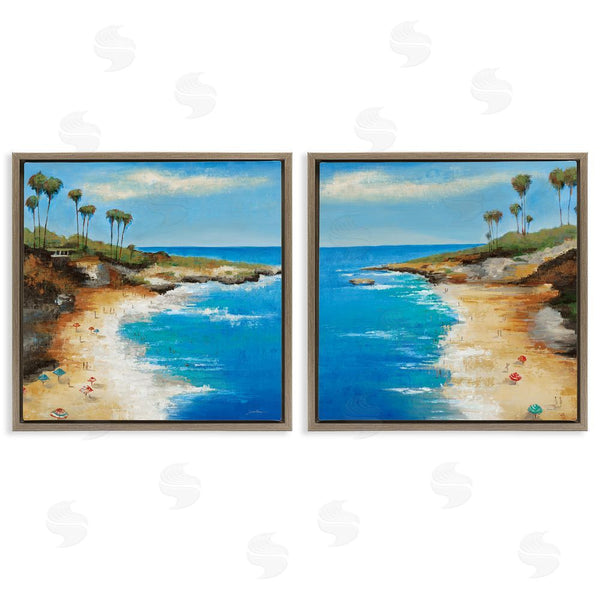 Stupell Industries Liz Jardine | Beach Cove Landscape Wall Art
