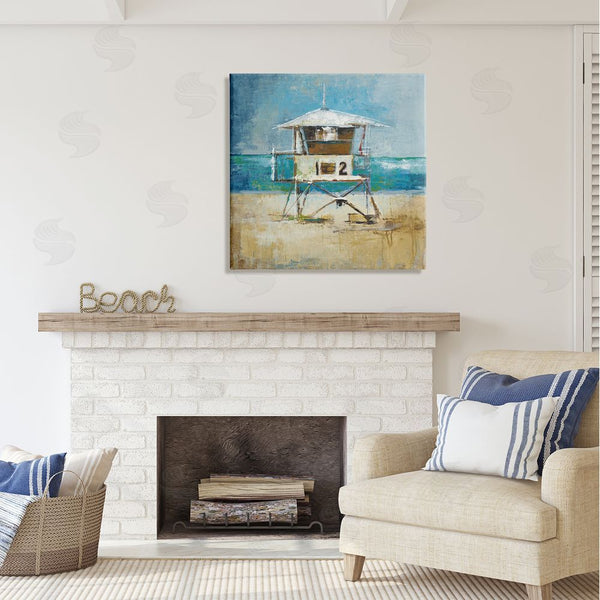 Stupell Industries Liz Jardine | Beach Hut Painting Wall Art
