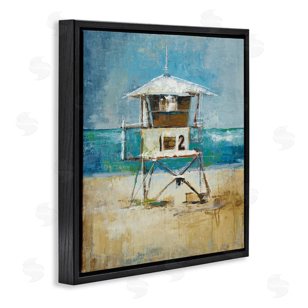 Stupell Industries Liz Jardine | Beach Hut Painting Wall Art