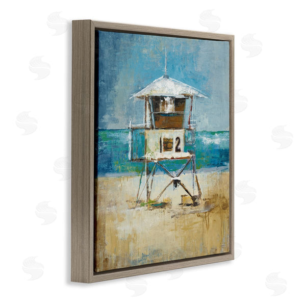 Stupell Industries Liz Jardine | Beach Hut Painting Wall Art