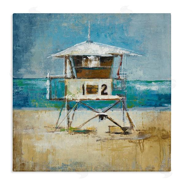 stupell industries Liz Jardine | Beach Hut Painting Wall Art