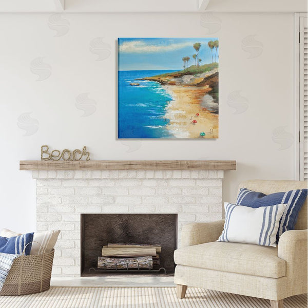 Stupell Industries Liz Jardine | Beach Landscape Cove Wall Art